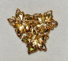 Load image into Gallery viewer, AUTHENTIC SWOBODA FLOWER BROOCH ~ PERIDOT, FRESH WATER PEARL