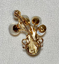 Load image into Gallery viewer, AUTHENTIC SWOBODA FLOWER VASE BROOCH ~ GENUINE MOONSTONE