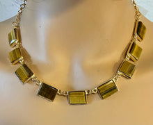 Load image into Gallery viewer, AUTHENTIC SWOBODA SET OF NECKLACE, BRACELET, EARRINGS ~ TIGER EYES