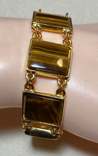 Load image into Gallery viewer, AUTHENTIC SWOBODA SET OF NECKLACE, BRACELET, EARRINGS ~ TIGER EYES