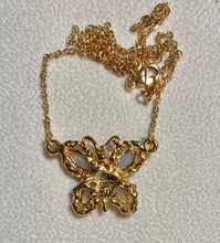 Load image into Gallery viewer, AUTHENTIC SWOBODA BUTTERFLY PENDANT ~ LACE AGATE