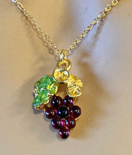 Load image into Gallery viewer, AUTHENTIC SWOBODA GRAPE PENDANT ~ GARNET, PERIDOT