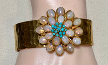 Load image into Gallery viewer, AUTHENTIC SWOBODA CUFF BRACELET ~ GENUINE OPAL, TURQUOISE
