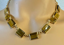 Load image into Gallery viewer, AUTHENTIC SWOBODA SET OF NECKLACE, BRACELET, EARRINGS ~ TIGER EYES
