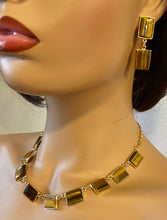 Load image into Gallery viewer, AUTHENTIC SWOBODA SET OF NECKLACE, BRACELET, EARRINGS ~ TIGER EYES
