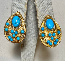 Load image into Gallery viewer, AUTHENTIC SWOBODA EARRINGS ~ TURQUOISE

