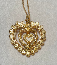 Load image into Gallery viewer, AUTHENTIC SWOBODA HEART PENDANT ~ CORAL, PEARL
