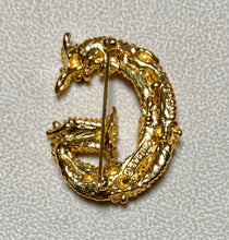 Load image into Gallery viewer, Authentic Swoboda "G" Initial Brooch ~ Howlite, Carnelian, Fresh Water Pearl
