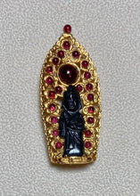 Load image into Gallery viewer, Authentic Swoboda Buddha Brooch ~ Garnet

