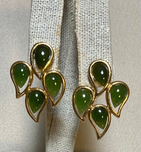 Load image into Gallery viewer, AUTHENTIC SWOBODA EARRINGS ~ JADE ~ PIERCED
