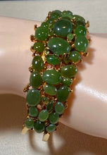 Load image into Gallery viewer, AUTHENTIC SWOBODA CUFF BRACELET ~ JADE, PERIDOT
