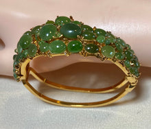 Load image into Gallery viewer, AUTHENTIC SWOBODA CUFF BRACELET ~ JADE, PERIDOT
