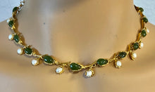 Load image into Gallery viewer, AUTHENTIC SWOBODA NECKLACE ~ Jade, Fresh Water Pearl
