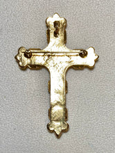 Load image into Gallery viewer, Authentic Swoboda Reversible Cross Pendant ~ Genuine Opal, Hematite, Pearl
