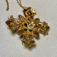 Load image into Gallery viewer, Authentic Swoboda Cross Pendant ~ JADE, PEARL
