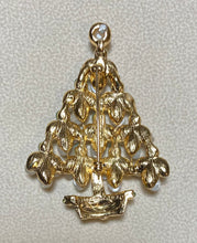 Load image into Gallery viewer, Authentic Swoboda Christmas Tree Brooch ~ Fresh Water Pearl, Garnet, Peridot
