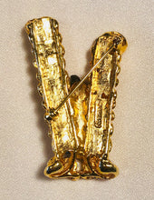 Load image into Gallery viewer, Authentic Swoboda Buddha Brooch ~ Carnelian, Fresh Water Pearl
